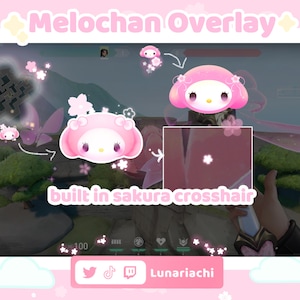 Pink Sakura Valorant Stream Overlay: Customizable Kawaii HUD