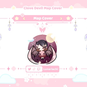 Valorant Cute Clove Devil Overlay, Kartenhülle | auf Twitch, Discord, Youtube
