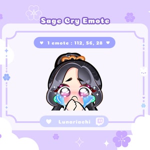 Valorant Cute Sage Cry Emote | Twitch, Discord, Youtube