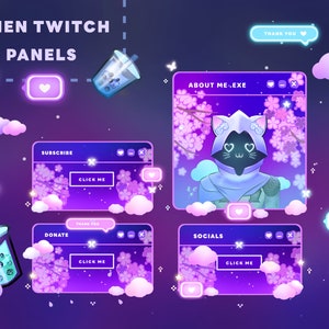 Valorant Kawaii OMEN KITTY Twitch Panels