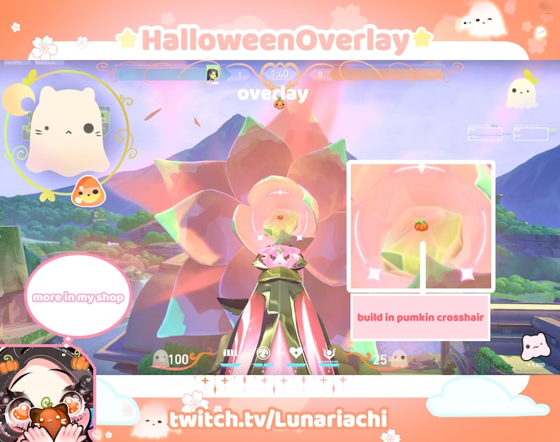 Halloween Twitch Overlay for Valorant Cute Stream Package Valorant