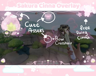 Sakura Cinnamon Valorant Stream Overlay | Customizable HUD, Emotes (Digital Download)