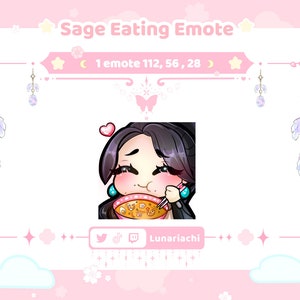 Valorant Sage Eating Ramen Emote | Twitch, Discord, YouTube