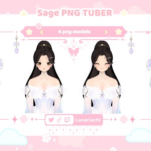 Valorant Sage PNGTuber | Kawaii Princess Cute | Vtuber Model alternative | Streamer assets | Twitch, YouTube for OBS/Streamlabs