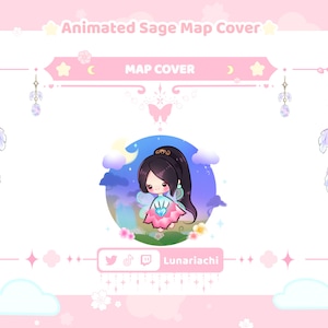 Superposición animada de Valorant Sage/portada de mapa para Twitch, Discord y YouTube