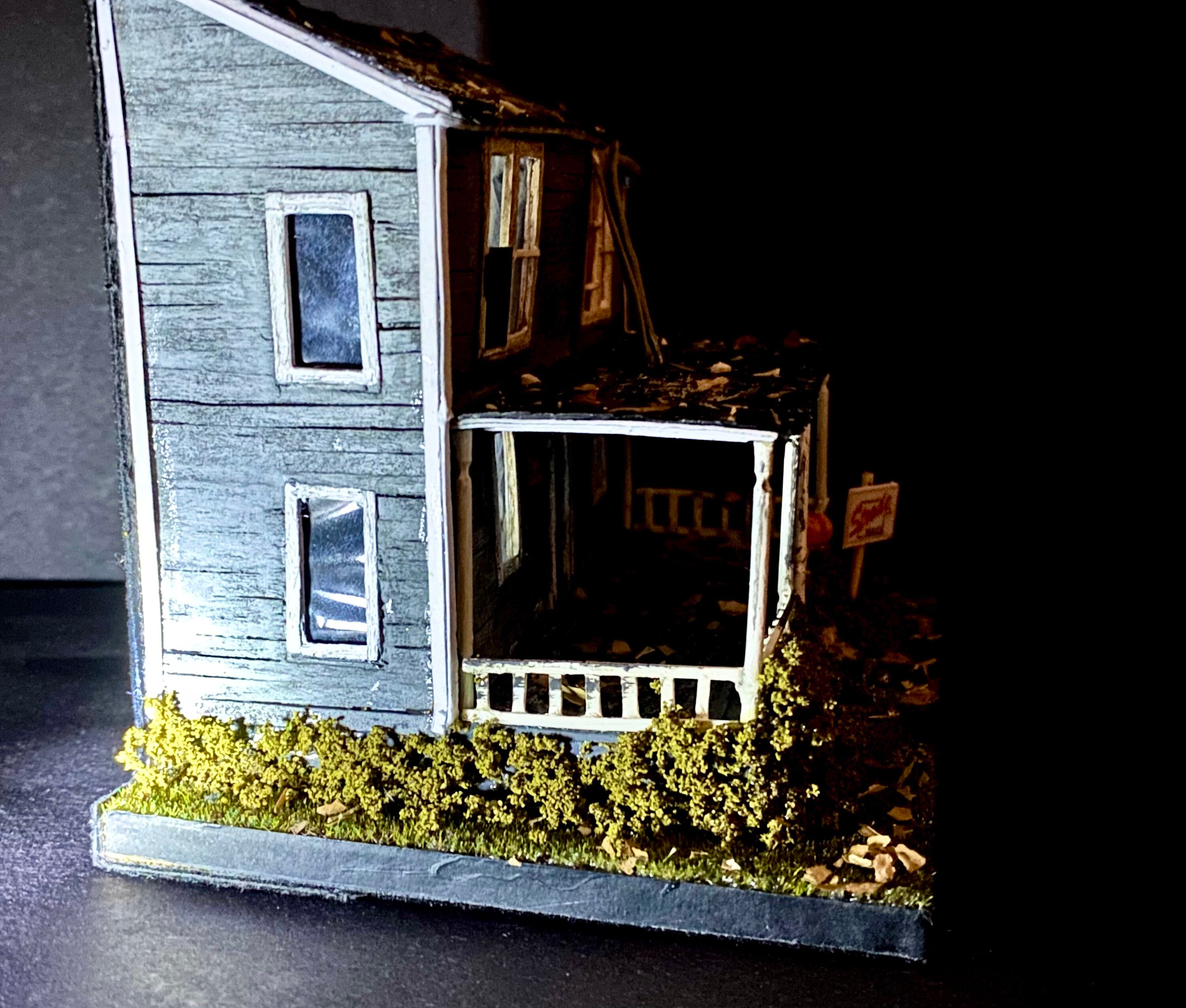 Scratchbuilt Michael Myers House Diorama Miniature Horror Etsy UK