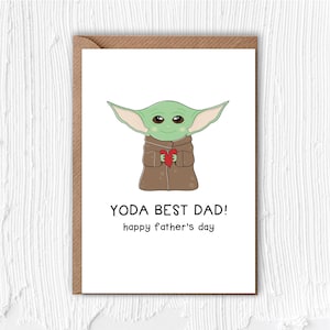 ¡YODA, EL MEJOR PAPÁ! / Papá / Día del Padre / El mejor papá / Familia / Amor / Star Wars / Yoda / Divertido / Lindo