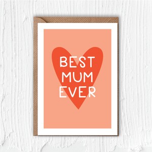 LA MIGLIORE MAMMA DI SEMPRE / Biglietto / Divertente / Mamma / Festa della mamma / Migliore mamma / Famiglia / Ti amo / Compleanno / Carino