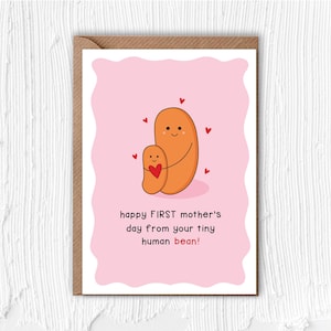 Alles Liebe zum Muttertag von Deiner winzigen Menschenbohne | Karte | Niedlich | Mama | Beste Mama | Gebackene Bohnen | Heinz | Liebe | Familie | Echte Bohne