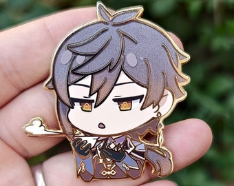 Genshin Impact chibi zhongli pin