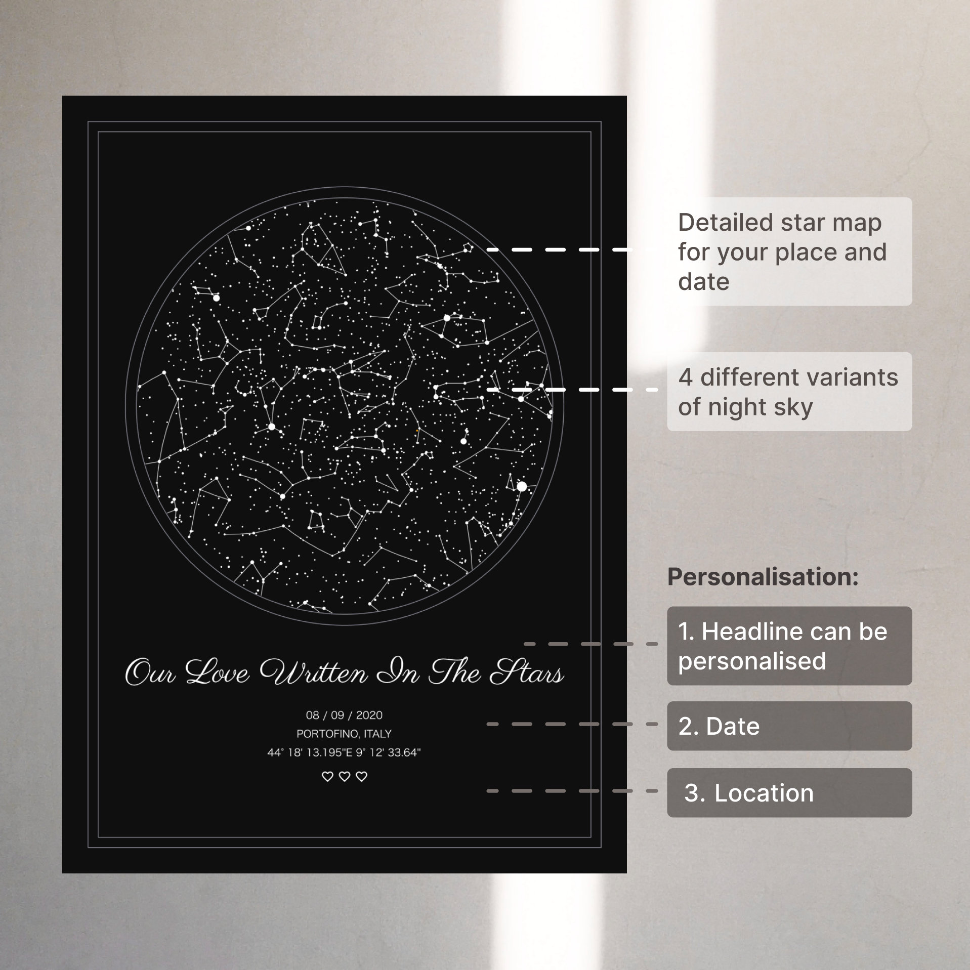 Custom Printable Star Map Sky - Il Fullxfull.5362038044 T515 