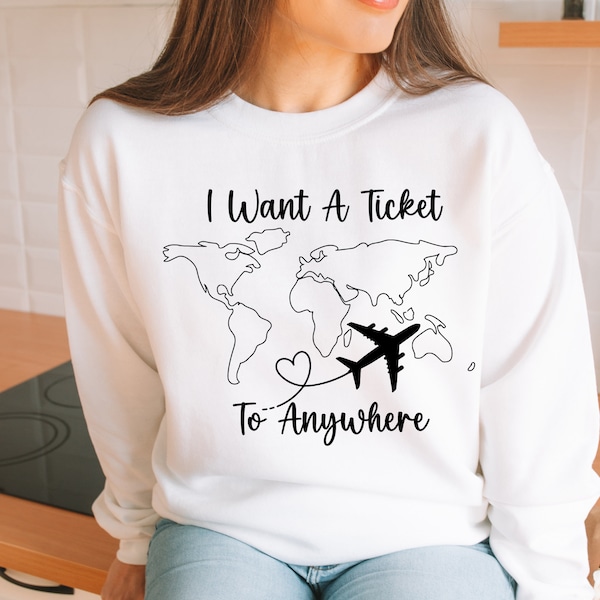 I Want A Ticket To Anywhere Svg, Road Trip Svg, Travel States Tourist Place Svg, Travel T-Shirt Svg, Travel Svg, Vacation Svg, For