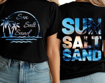 Retro Summer Sun Salt Sand Png, Summer Vibes Png, Summer Beach Png Shirt, Summer Shirt Design, Sunset Salty Summer Vacation Png Sublimation