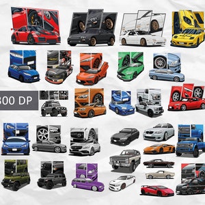 30 Sport Car Streetwear Designs, truck png, T-shirt Design bundle, Streetwear Designs, jdm Design, Urban Shirt designs, Graphics shirt