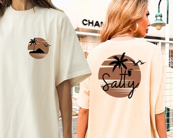 Salty SVG, Trendy Summer SVG, Salty Summer svg, Beach svg, Palm summer svg, Summer Vibes png, Trendy Tshirt Design png