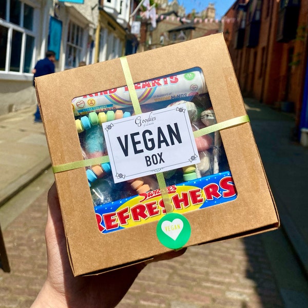 Vegan Sweets Gift Box by an Authentic Sweet Shop, Sweets gift for Vegan friend, Vegan Candy gift box, Sweets for a vegan, Vegan pick n mix