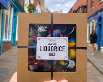 Liquorice Gift Box by an Authentic Sweet Shop, Liquorice gift for a friend, Liquorice Sweets, Candy gift box, Liquorice pick n mix