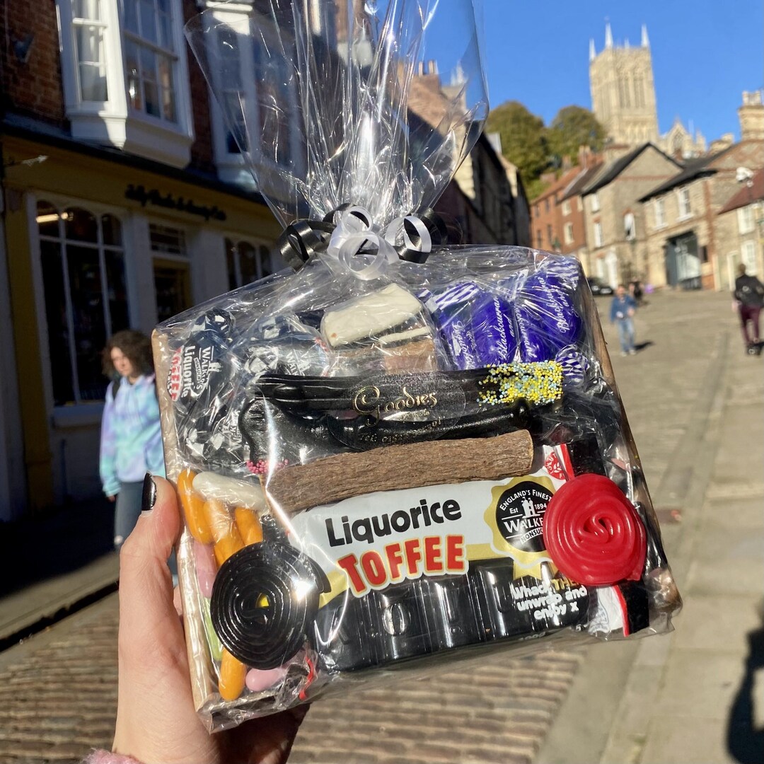 Liquorice Gift Box by an Authentic Sweet Shop, Sweet Gift, Retro Sweets