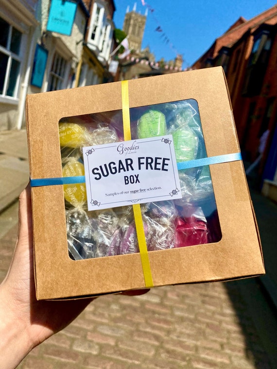 Sugar Free Gift Box by Authentic Sweet Shop, Sugar Free Candy Gift, Diabetic Sweets, Sugar Free Selection Box, Traditional Sweets, Goody Box
