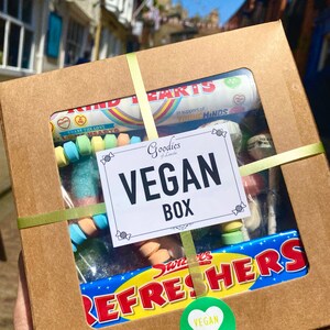 Vegan Sweets Gift Box by an Authentic Sweet Shop, Sweets gift for Vegan friend, Vegan Candy gift box, Sweets for a vegan, Vegan pick n mix image 2