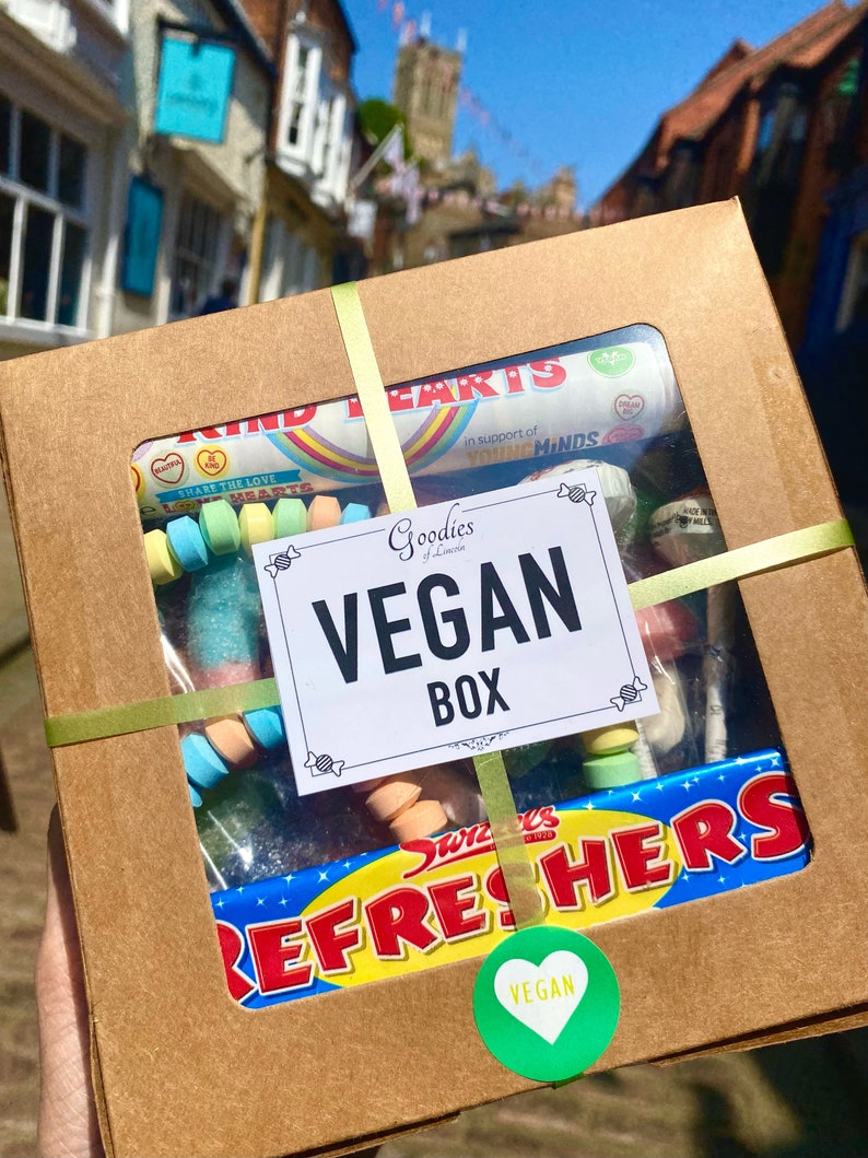 Vegan Sweets Gift Box by an Authentic Sweet Shop, Sweets gift for Vegan friend, Vegan Candy gift box, Sweets for a vegan, Vegan pick n mix image 2