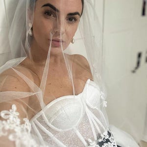 Wedding corset top, ivory bridal corset, custom made prom glitter corset, plus size corset top.