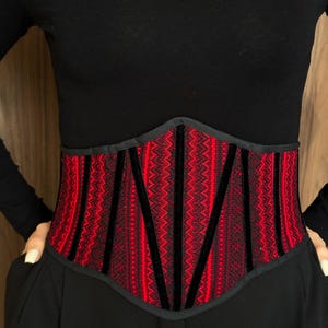 Underbust corset belt, underbust corset waist, renaissance corset, Victorian corset top, mens corset belt