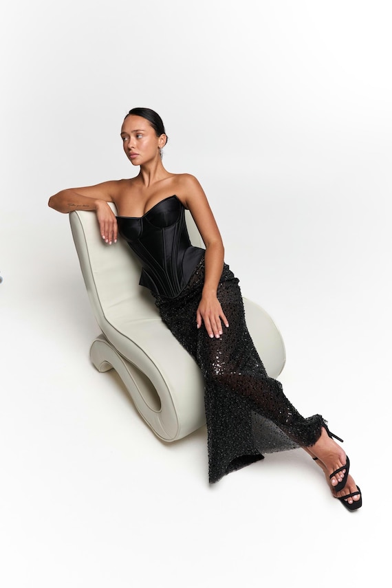 Corset Top & Long Skirt Set, Beautiful Bachelorette Wedding Guest Dress, Prom Dress, and Festival Outfits!