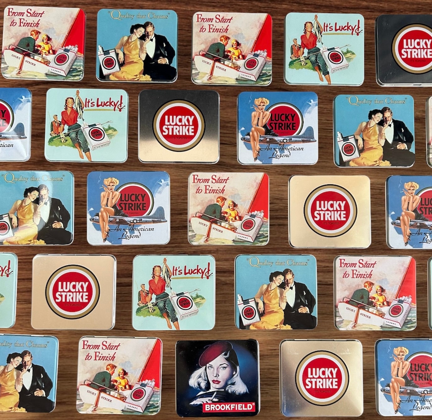Lucky Strike アンティーク缶 Lucky Strike Tins - Etsy