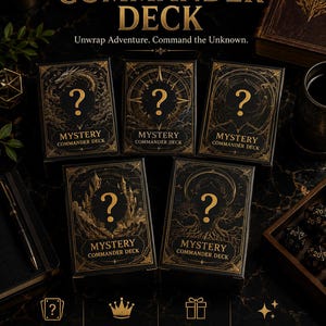 002 EDH Custom Commander Mystery Decks, Casual 100 Card Ready to Play Decks! MTG