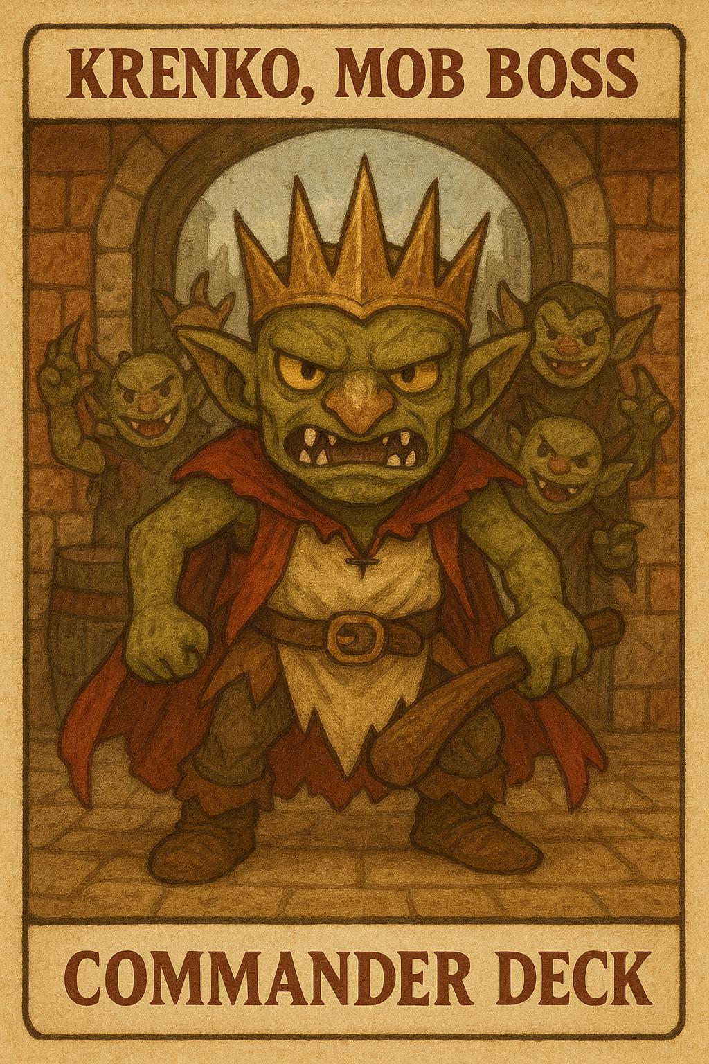 Krenko_mob_boss EDH Commander_deck Goblin Tribal EDH Deck Our Elite Gold  Series Precon Decks Are Finally Here! - Etsy