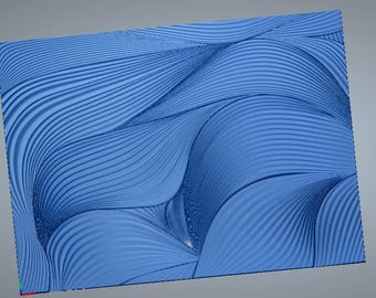 3D Wall Panel STL RLF File: CNC Carving Texture (Digital Download)