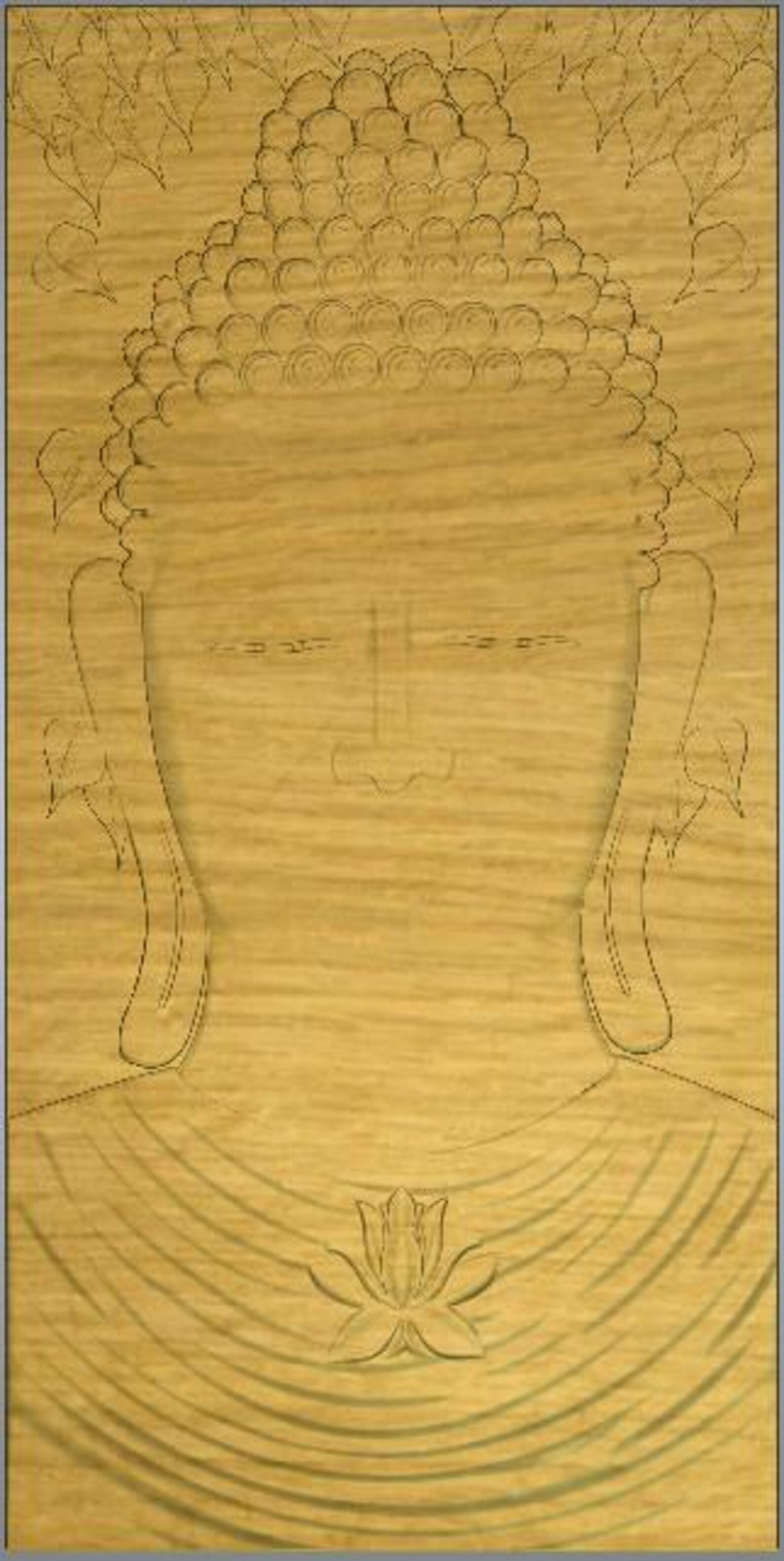 Buddha 3D Relief STL RLF File | CNC Wood Carving Design | Vectric ...