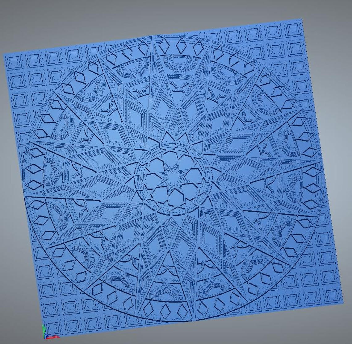 Mandala 3D Relief STL RLF File | CNC Carving Design | Spiritual Wall ...
