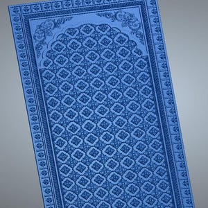 Ornate 3D CNC Panel Design | STL & RLF Digital File | Door Wall Carving Pattern