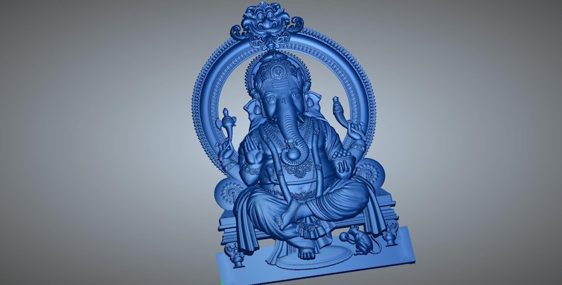 Lord Ganesha 3D Relief STL RLF File | God CNC Carving | 3d Design ...