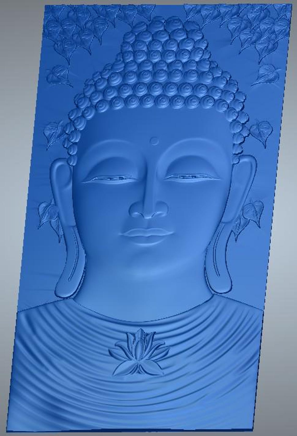 Buddha 3D Relief STL RLF File | CNC Wood Carving Design | Vectric ...