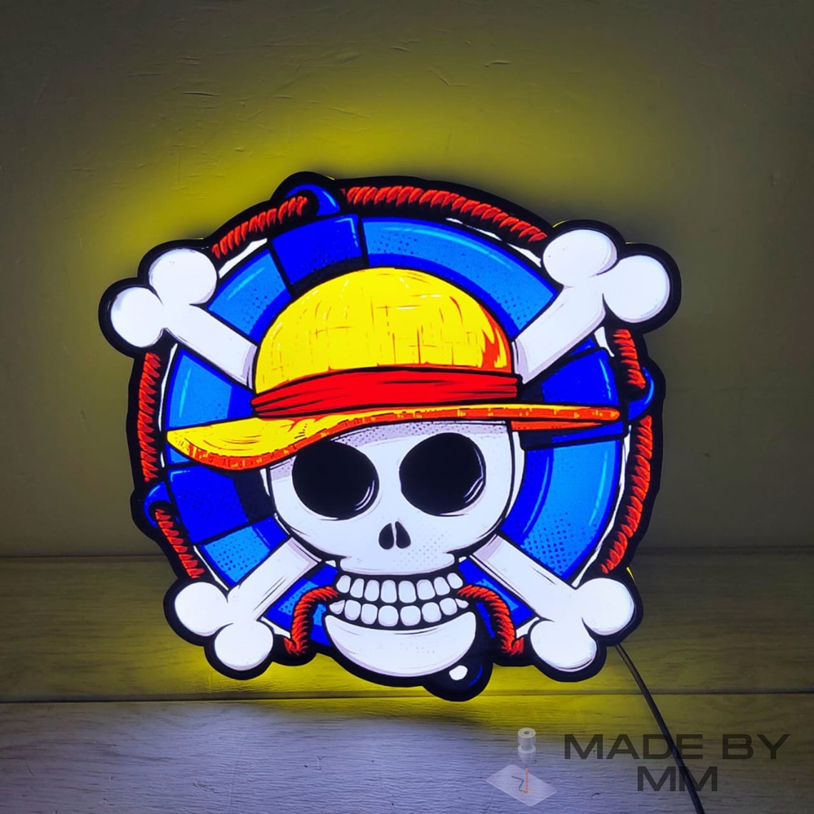 One Piece LED Light Box USB Plug in & Fully Dimmable and Etsy