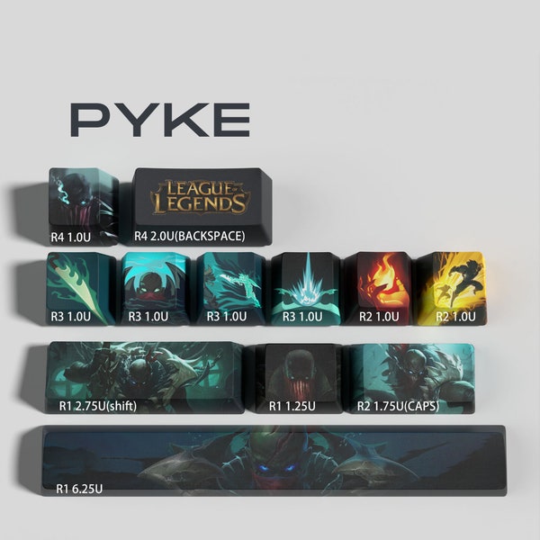 League of Legends Keycaps Etsy