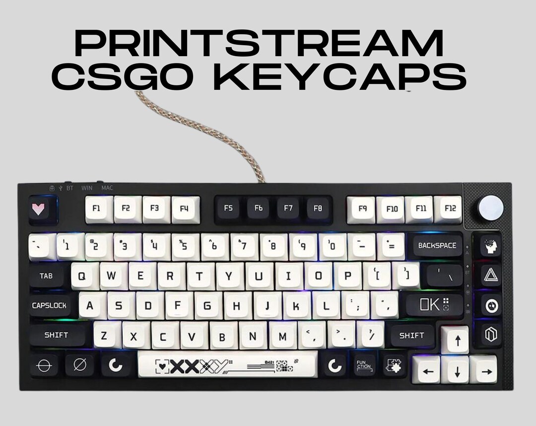 Premium CSGO Printstream Keycaps 128 XDA Profile Keys MX Etsy