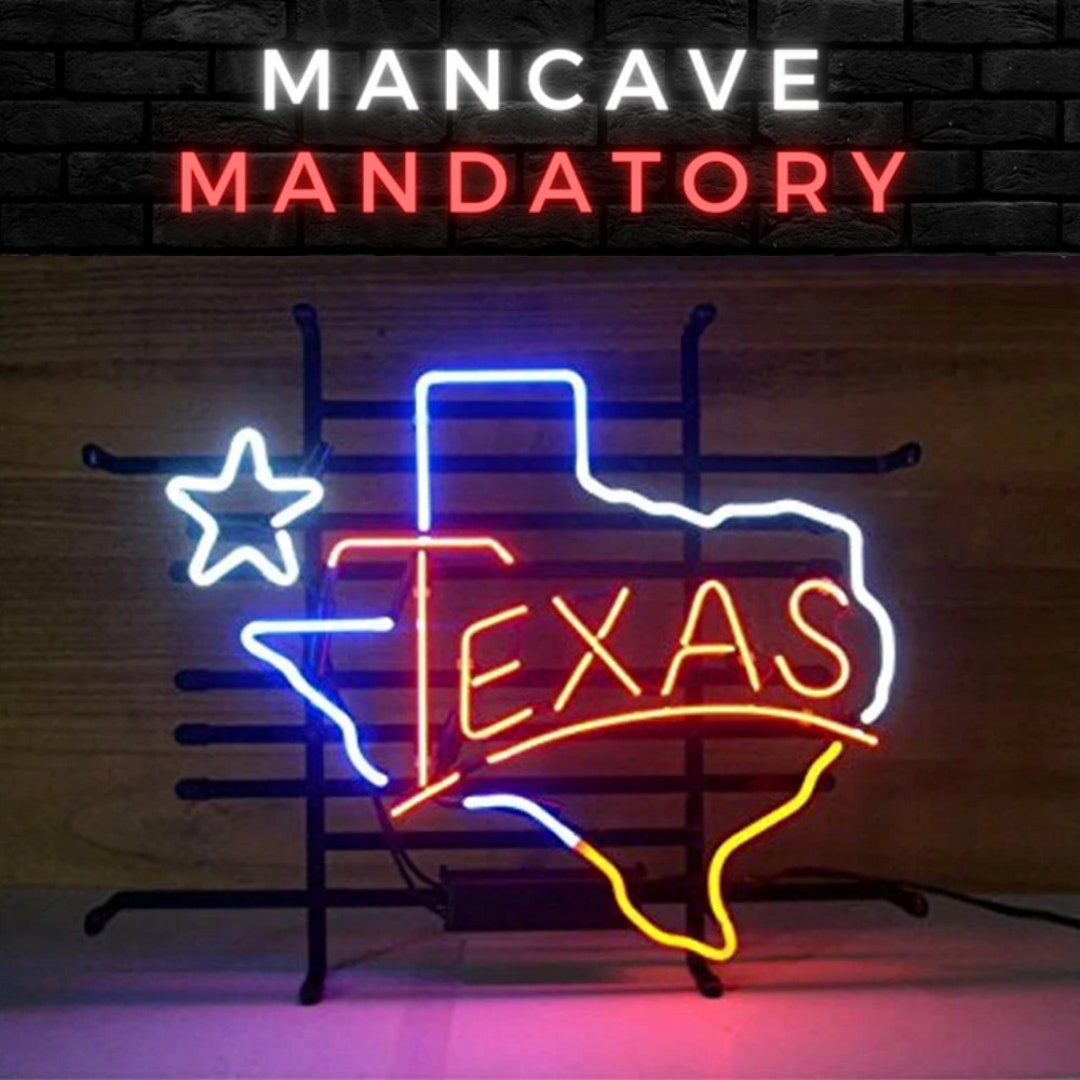 TEXAS NEON SIGN Iconic Metal Texas Neon Sign Idea for a - Etsy