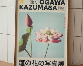 Kazumasa Ogawa Lotus Print: Vintage Japanese Floral Photography
