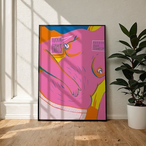 F****** Cramps | A2 Feminine Digital Print, Downloadable Woman Poster, Prints for Framing, Wall Art