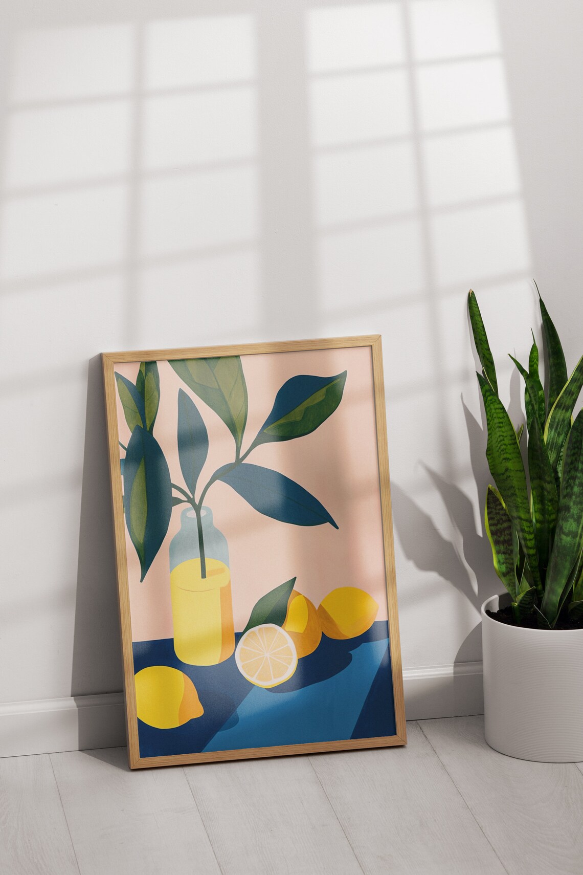 Les Citrons Wall Art French Vibes Lemon Fruit Poster, Dining Room Art ...