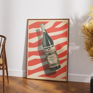 Vintage Cinzano Ad Print: Retro Italian Aperitif Art (Digital Download)