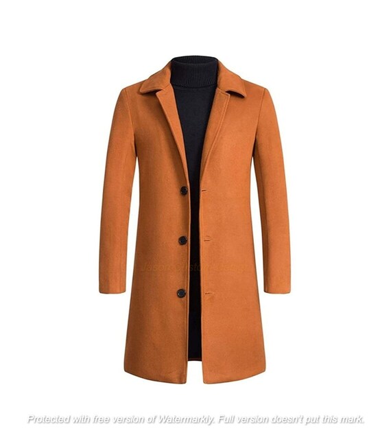 manteau homme orange