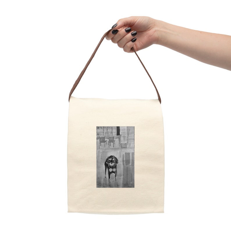 Canvas Lunch Bag With Strap zdjęcie 4