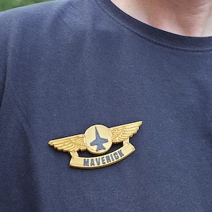 Top Gun 2 Luftwaffe Pin: Pilot Wings Pin, Pin, Personalisiert, Zwei Farb-Optionen