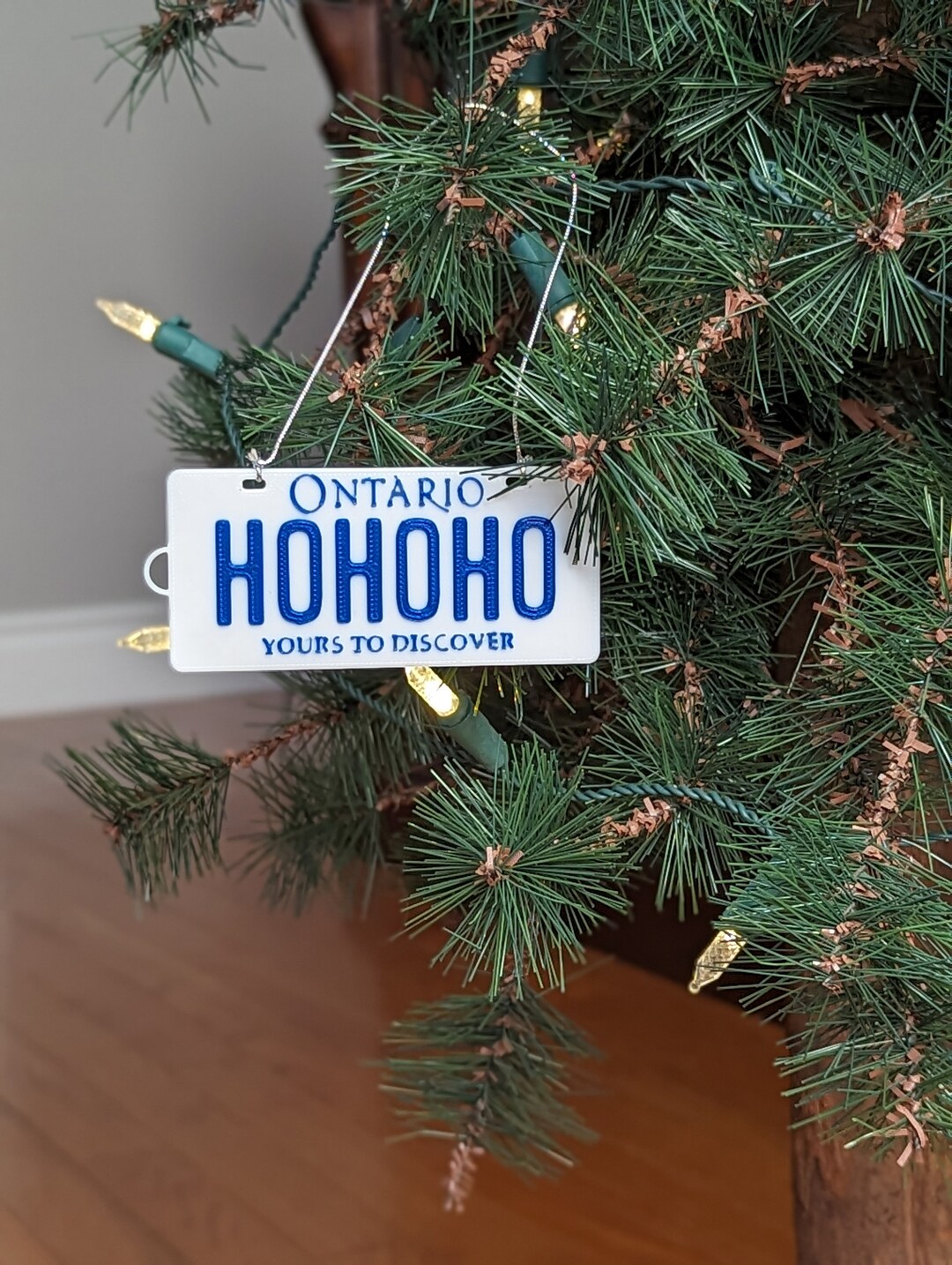 Ontario License Plate Ornament and Keychain Made to Order 3D Etsy