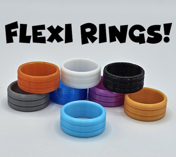 3D Printed Flexi Ring: Custom TPU Costume Jewelry for Kids or Adults